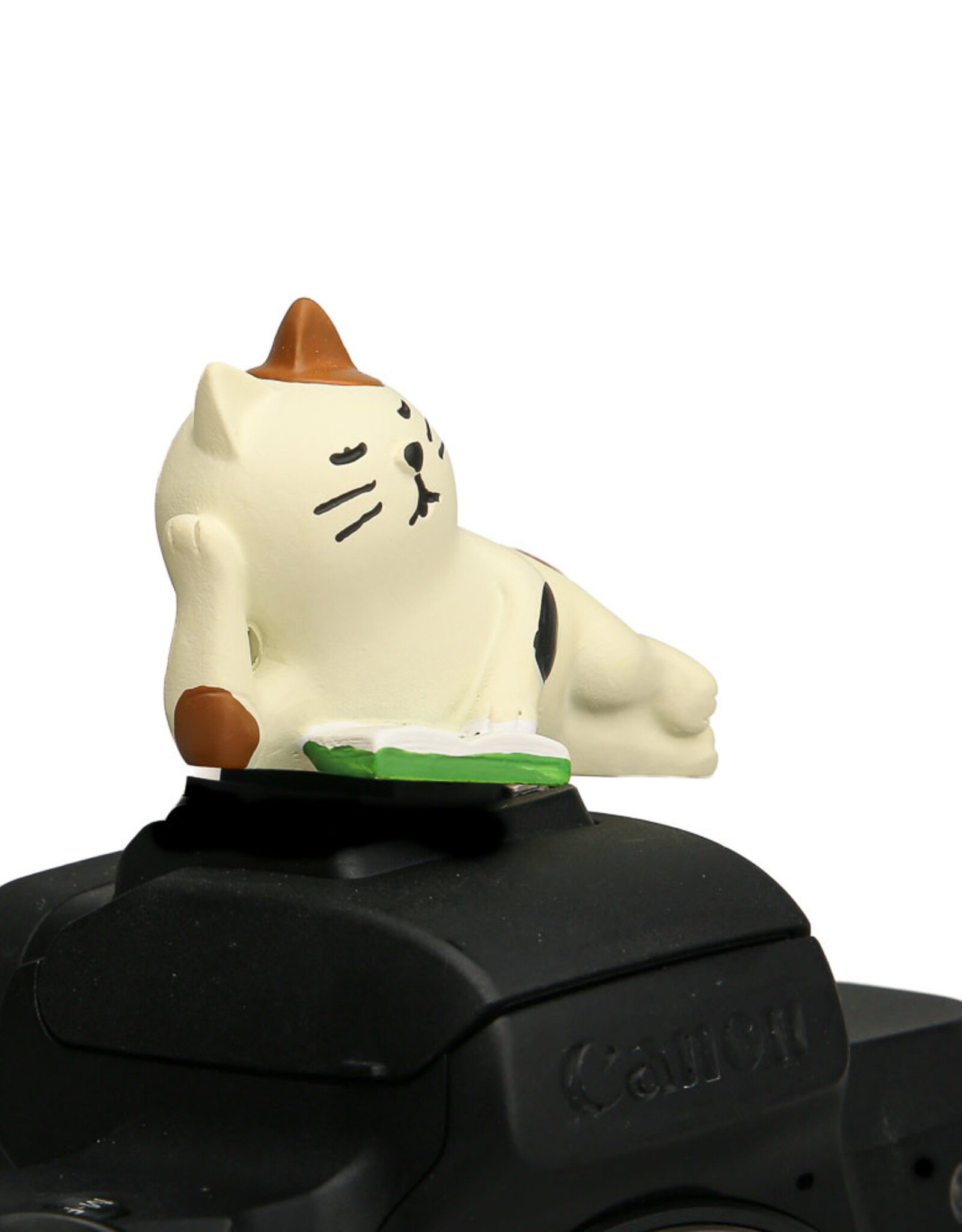 Camera Critters™ Sleepy Reading Cat Hot Shoe Cover