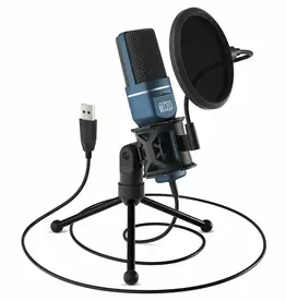 Tonor TONOR TC-777 Podcast Microphone, USB Computer Microphone, Cardioid Condenser PC Mic with Tripod Stand and Pop Filter for Podcasting, Streaming, Vocal Recording, Compatible with PC & Laptop, PS4/5