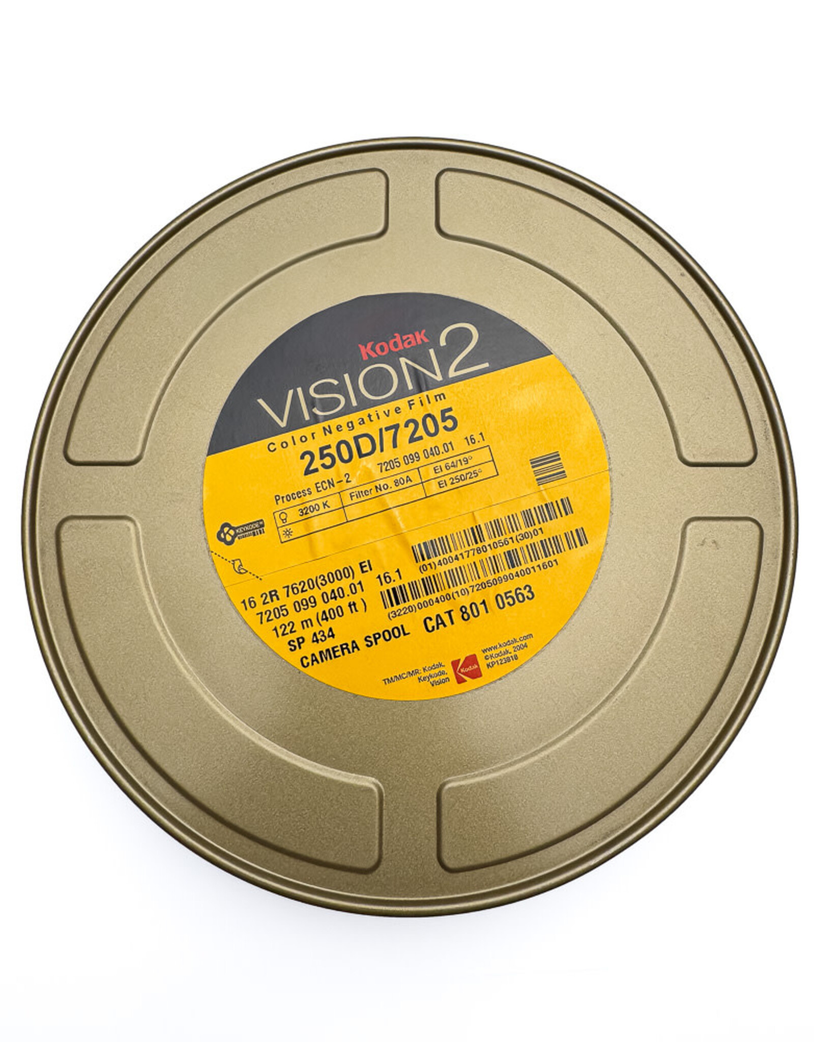 Kodak Kodak Vision2 16mm Film - 250D Single Perf 7205 - 400 ft Expired