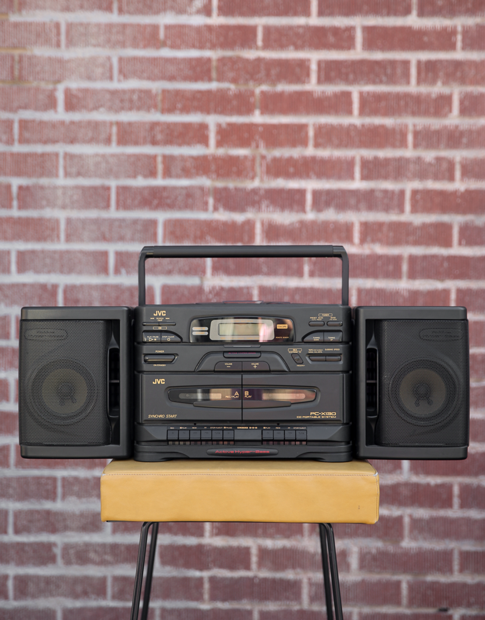 JVC JVC PC-X130 CD/Dual Cassette Portable Stereo System