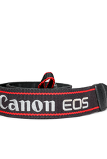 Vintage Canon EOS Camera Strap: Black with Red Pinstripe