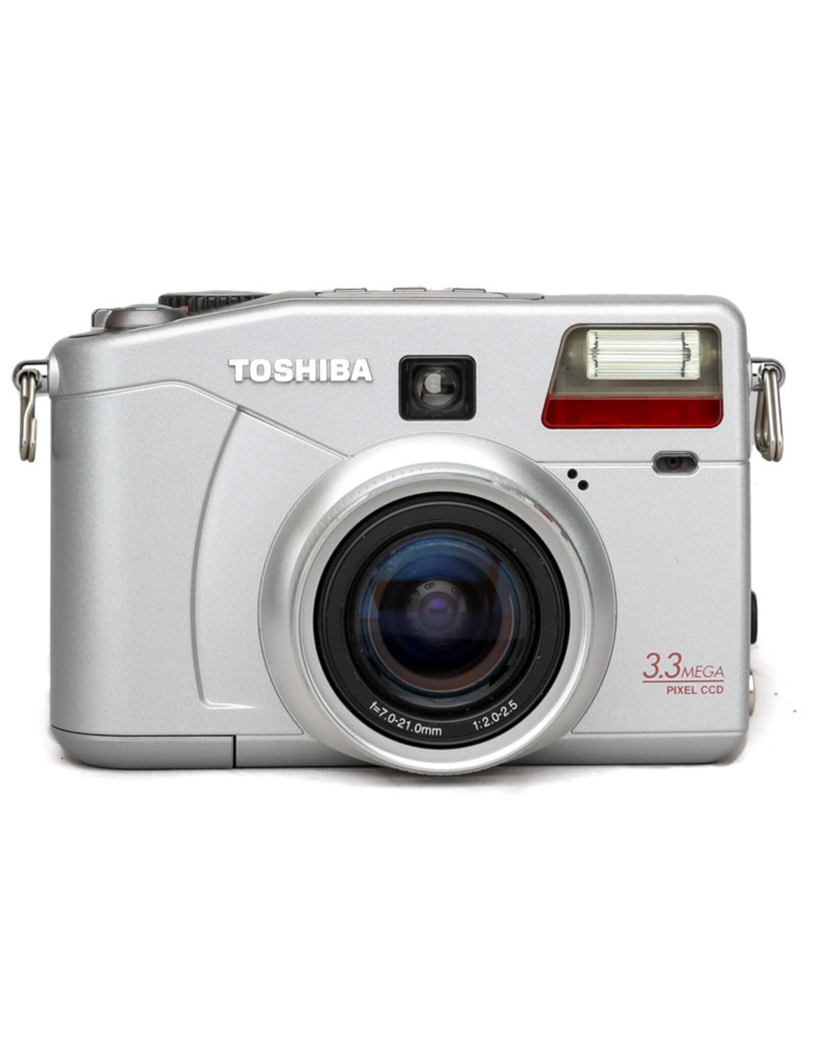 Sony Toshiba PDR-M70 3.3 MP Point & Shoot Digital Camera (Silver) w/card