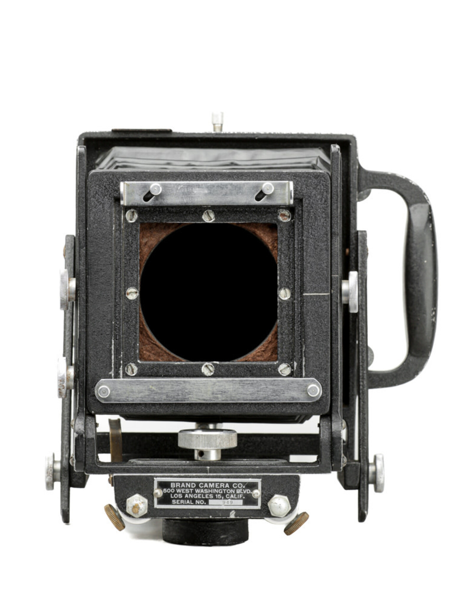 Graflex Brand Camera Co. 4x5 Rail Camera, made in Los Angeles