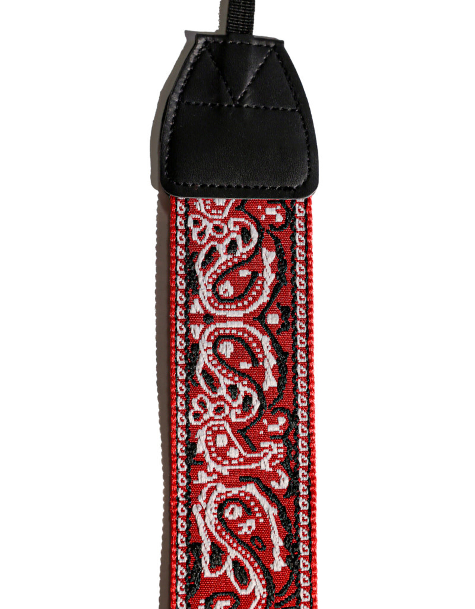 Red Paisley Camera Neck Strap