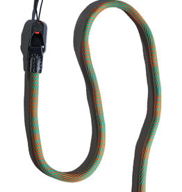 Orange and Green Waves Rope Camera Neck Strap with Quick Release