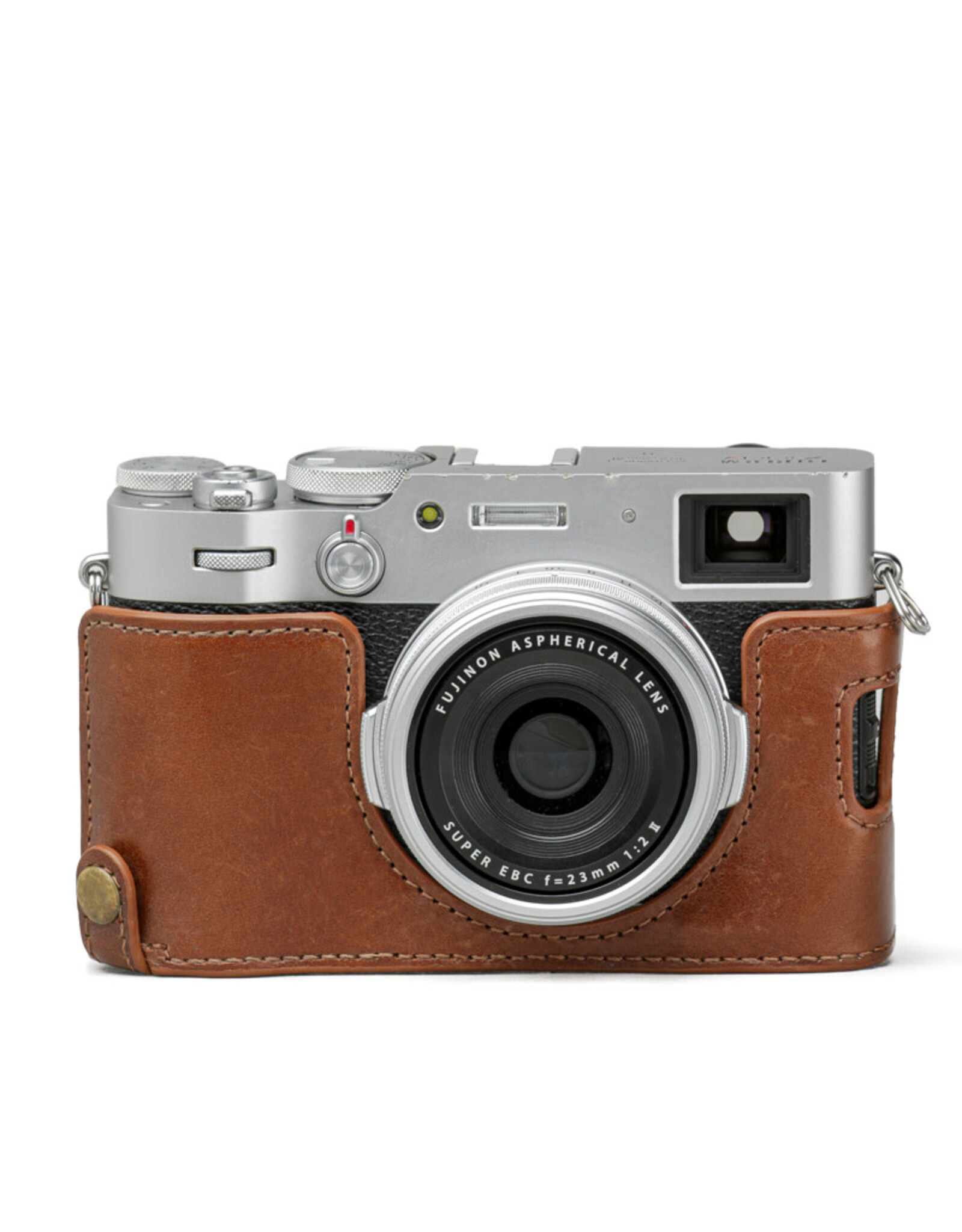 Fuji Fuji FUJIFILM X100V Digital Camera (Silver) Used w/Leather Case, 2 Batteries