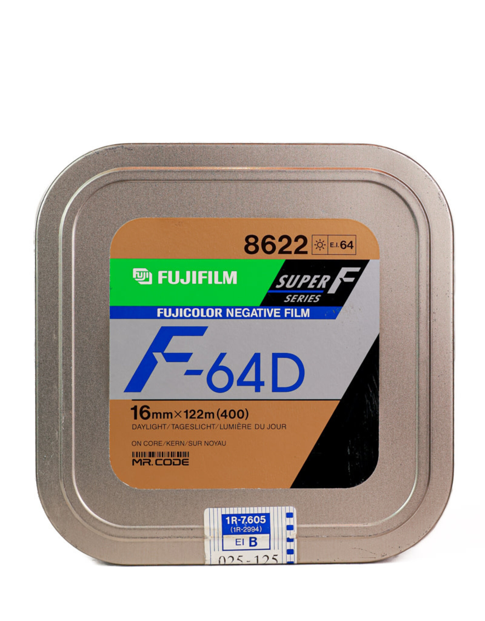 Fujifilm FujiFIlm F-64D 16mm Movie Film 400 ft Expired (tested)