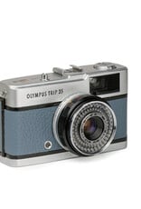 Olympus Olympus Trip 35 40mm f2.8 35mm Rangefinder Camera Silver w/Blue Leather