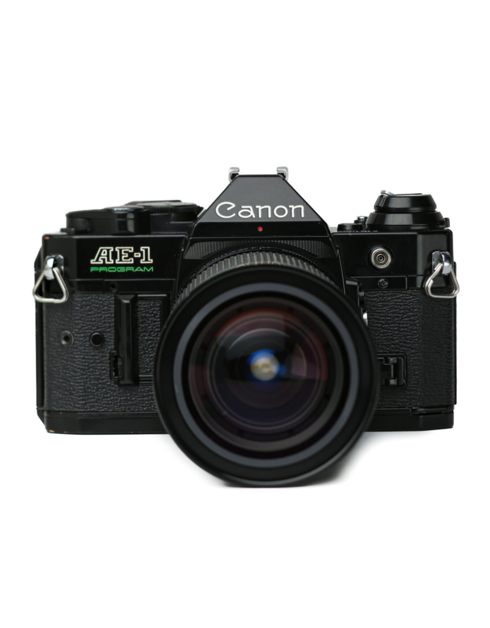 Canon Canon AE-1 Program 35mm SLR Camera Black Body w/Kiron 28-105 f3.2-4.5 Lens