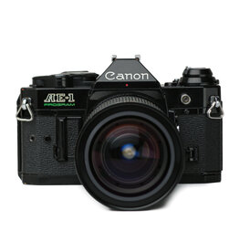 Canon Canon AE-1 Program 35mm SLR Camera Black Body w/Kiron 28-105 f3.2-4.5 Lens