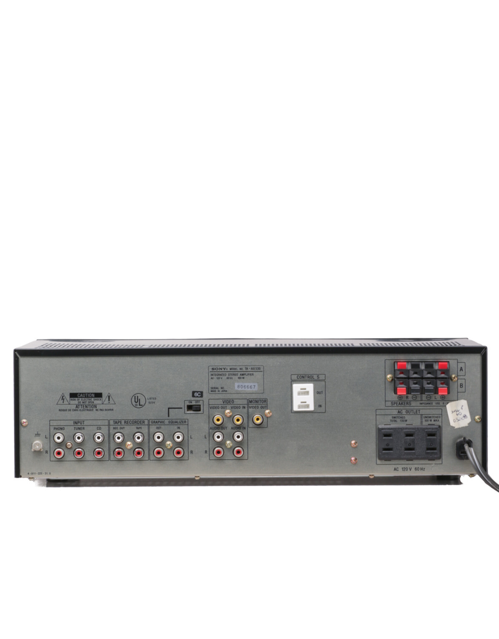 Sony Sony TA-AX530 Integrated Stereo Amplifier