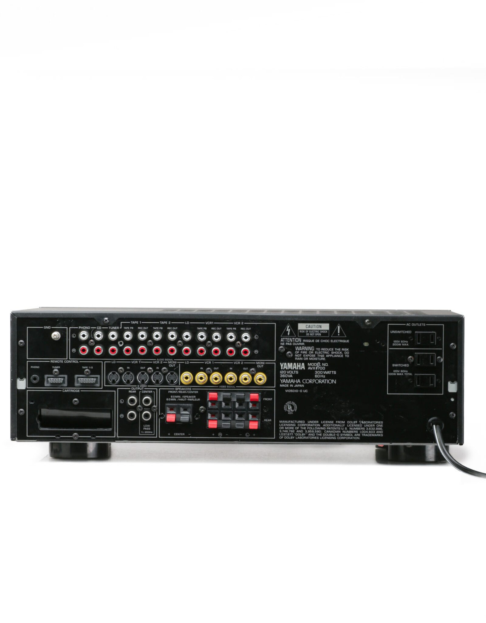 Yamaha Yamaha AVX-700 Natural Sound Stereo Amplifier
