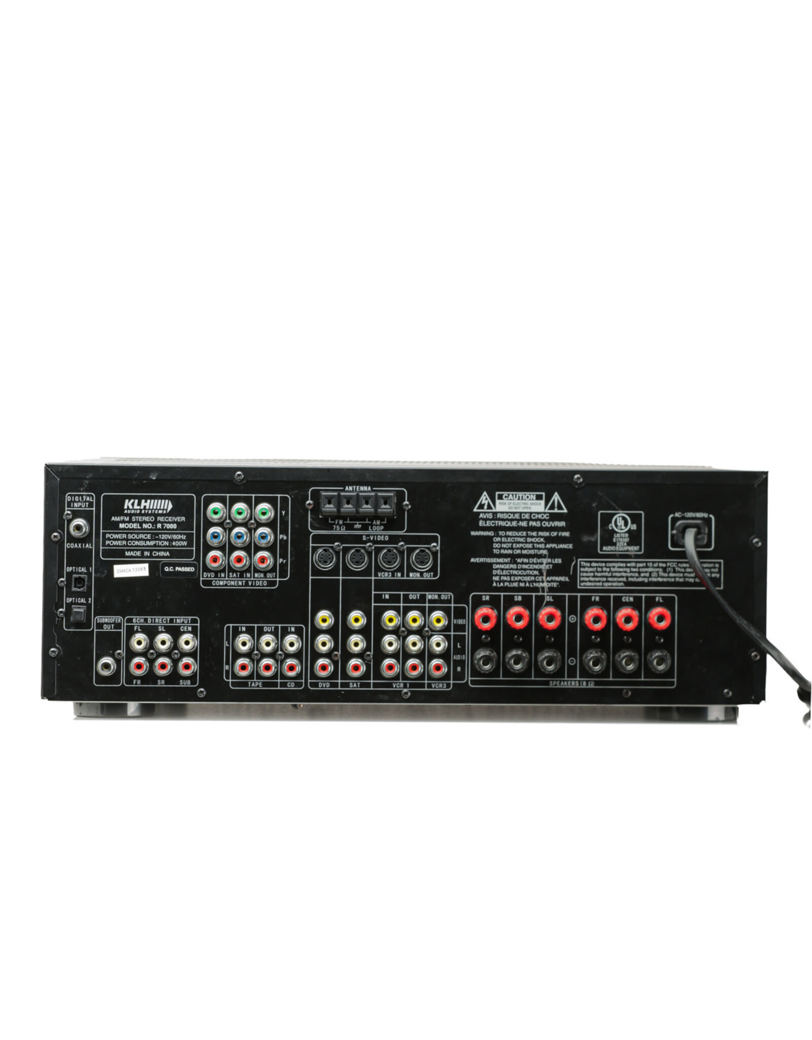 KLH KLH R7000 A/V Receiver Component Sound System