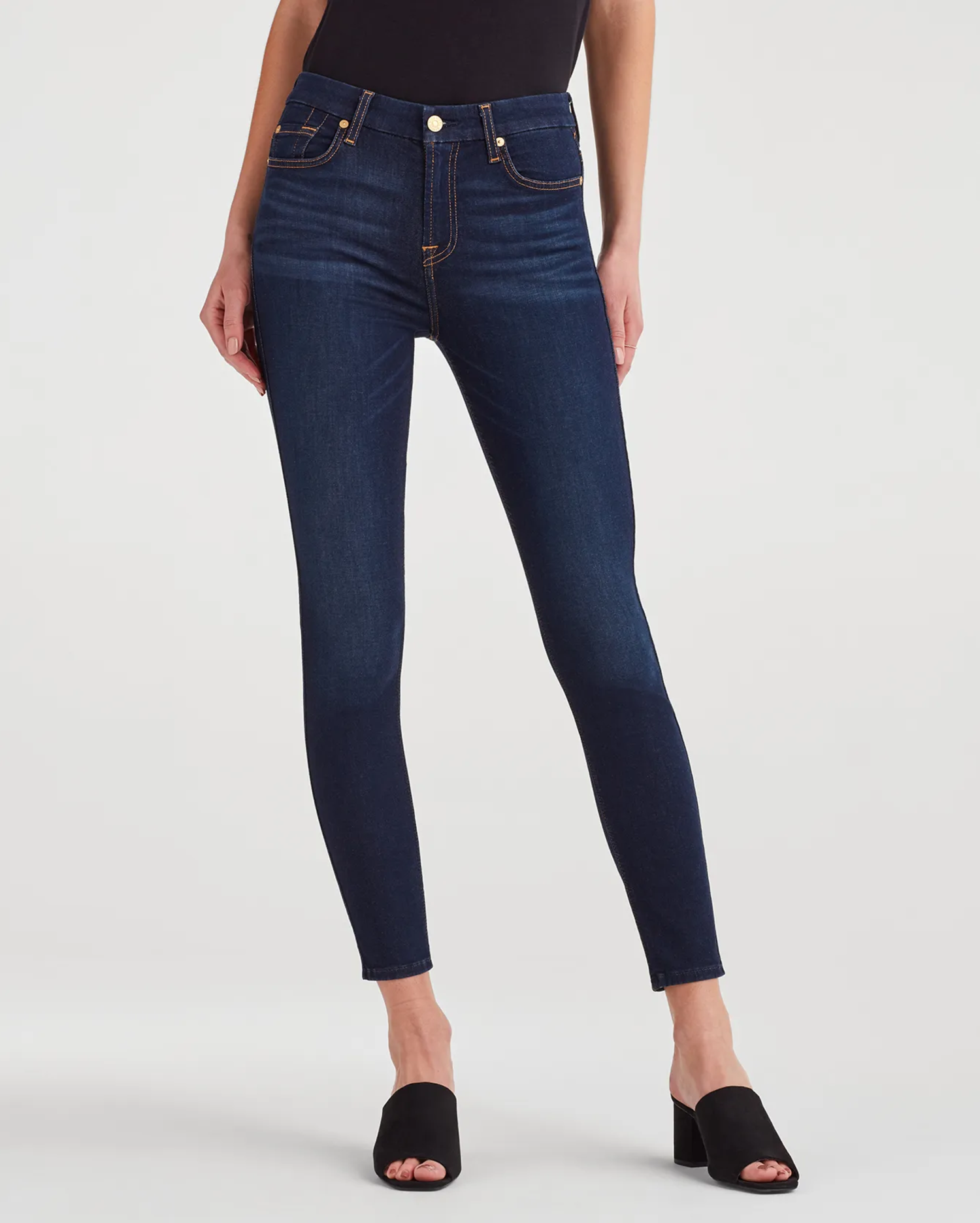 seven for all mankind high rise skinny