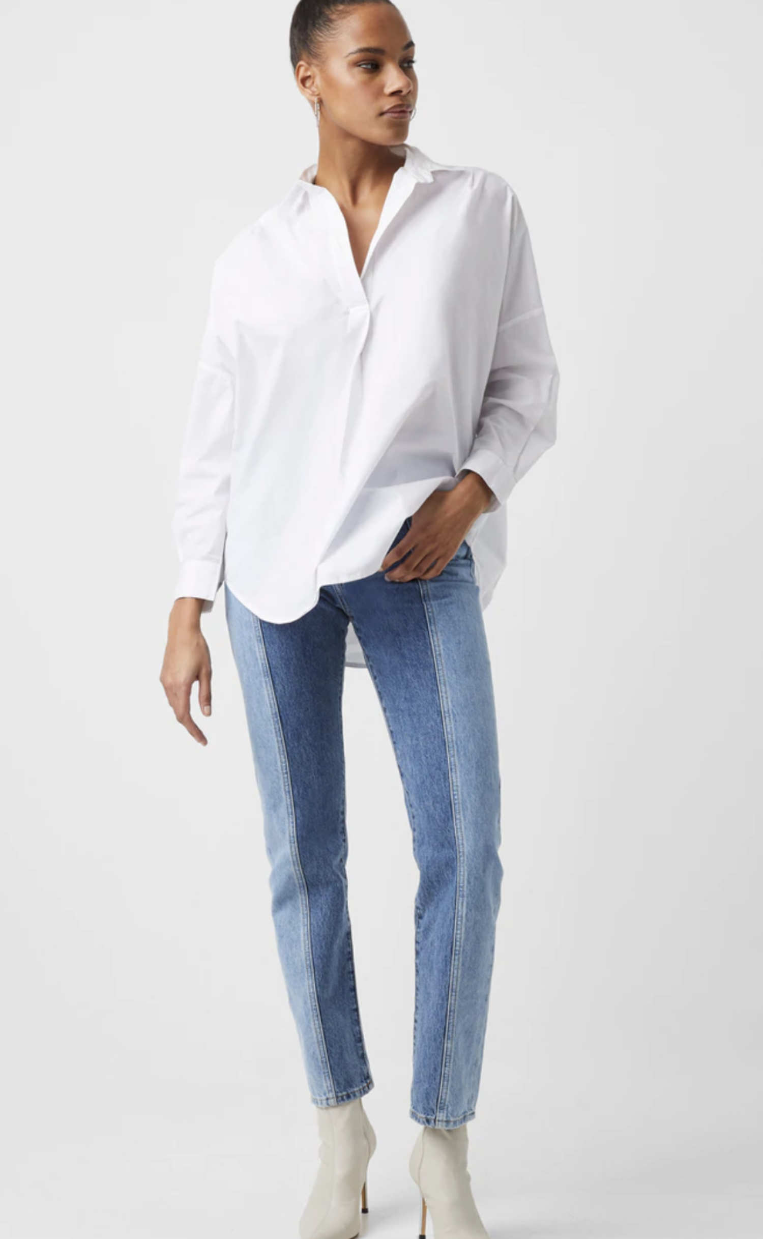 Rhodes Poplin Popover Shirt - Tulips in 