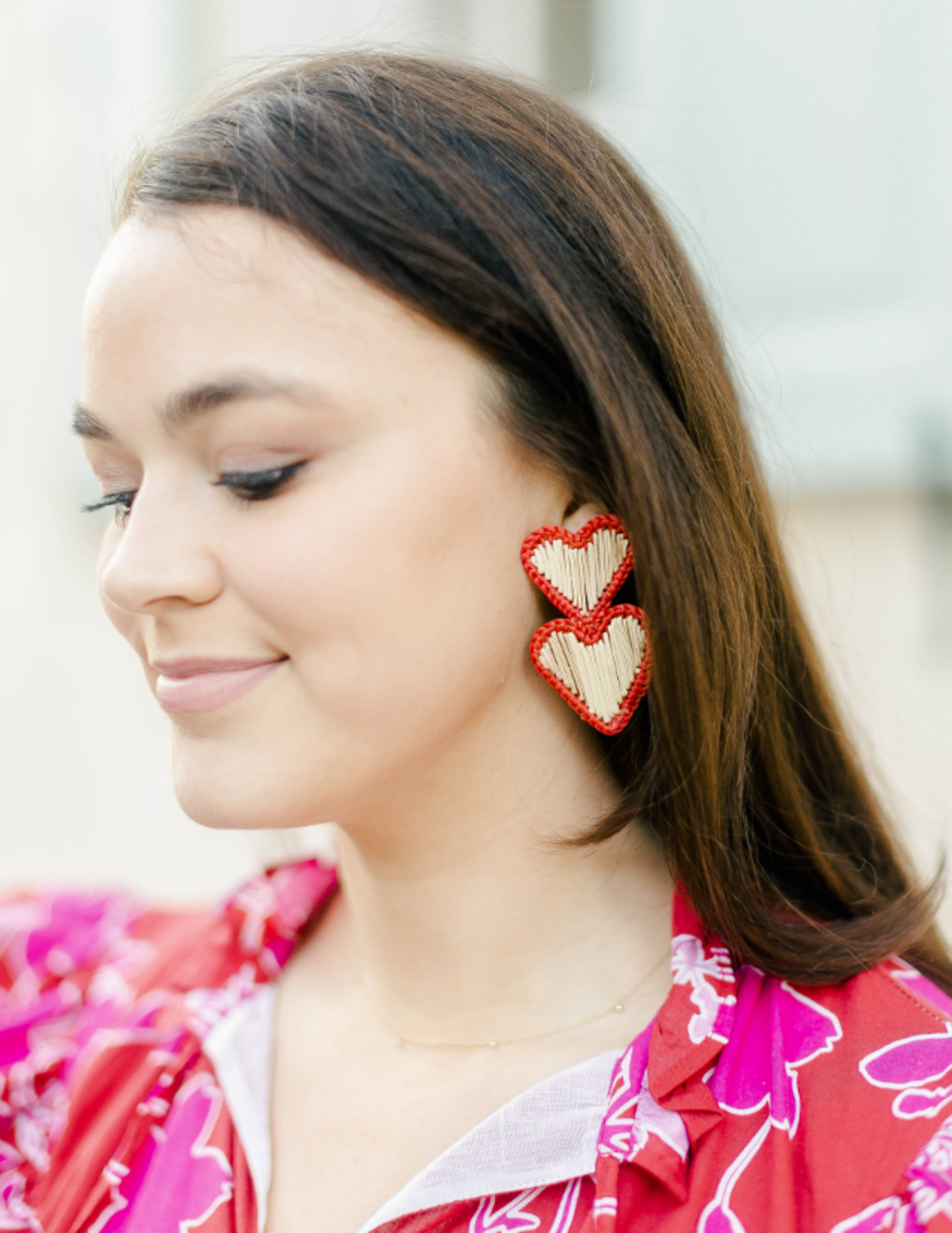 Heart Palm Earrings - Tulips in Little Rock