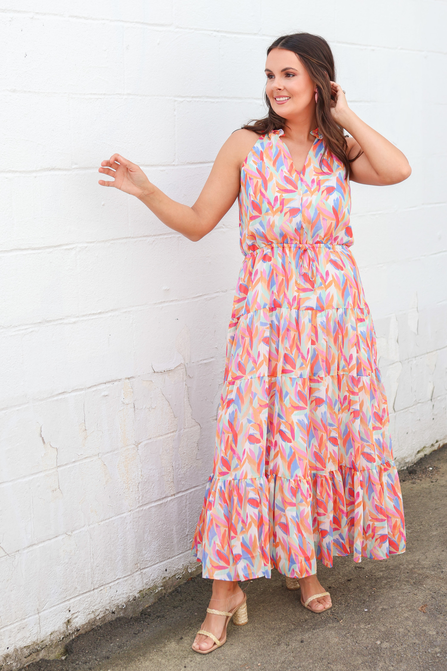 Lily Maxi Dress - Tulips in Little Rock