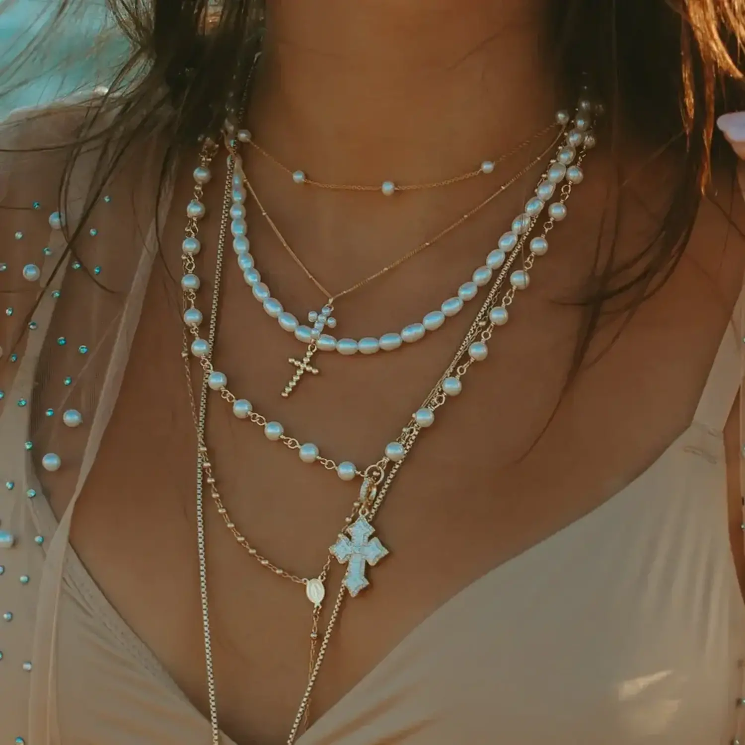 Elegant Baby Baroque pearl necklace with gold accents – Barb McSweeney  Jewelry