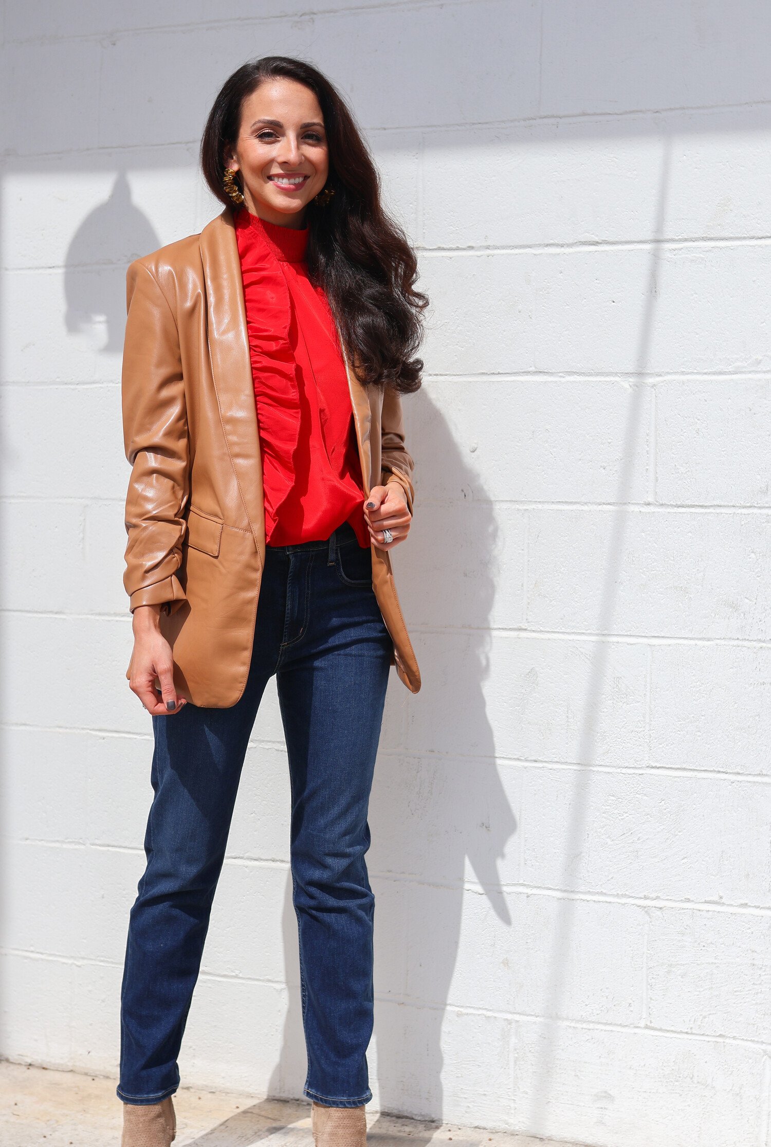 Vegan Leather Blazer curated on LTK