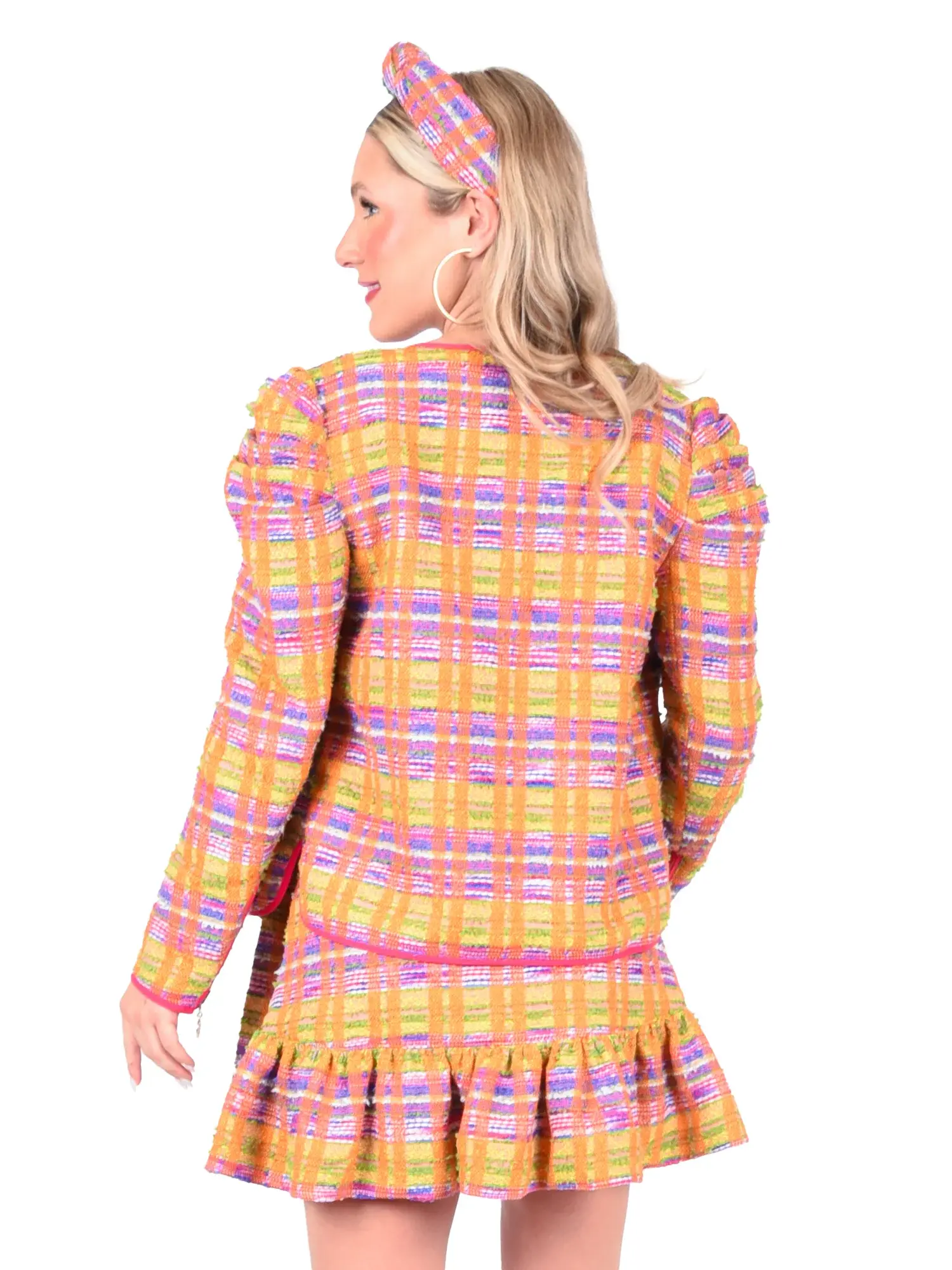 Vintage plaid skirt suit set Koret of California... - Depop