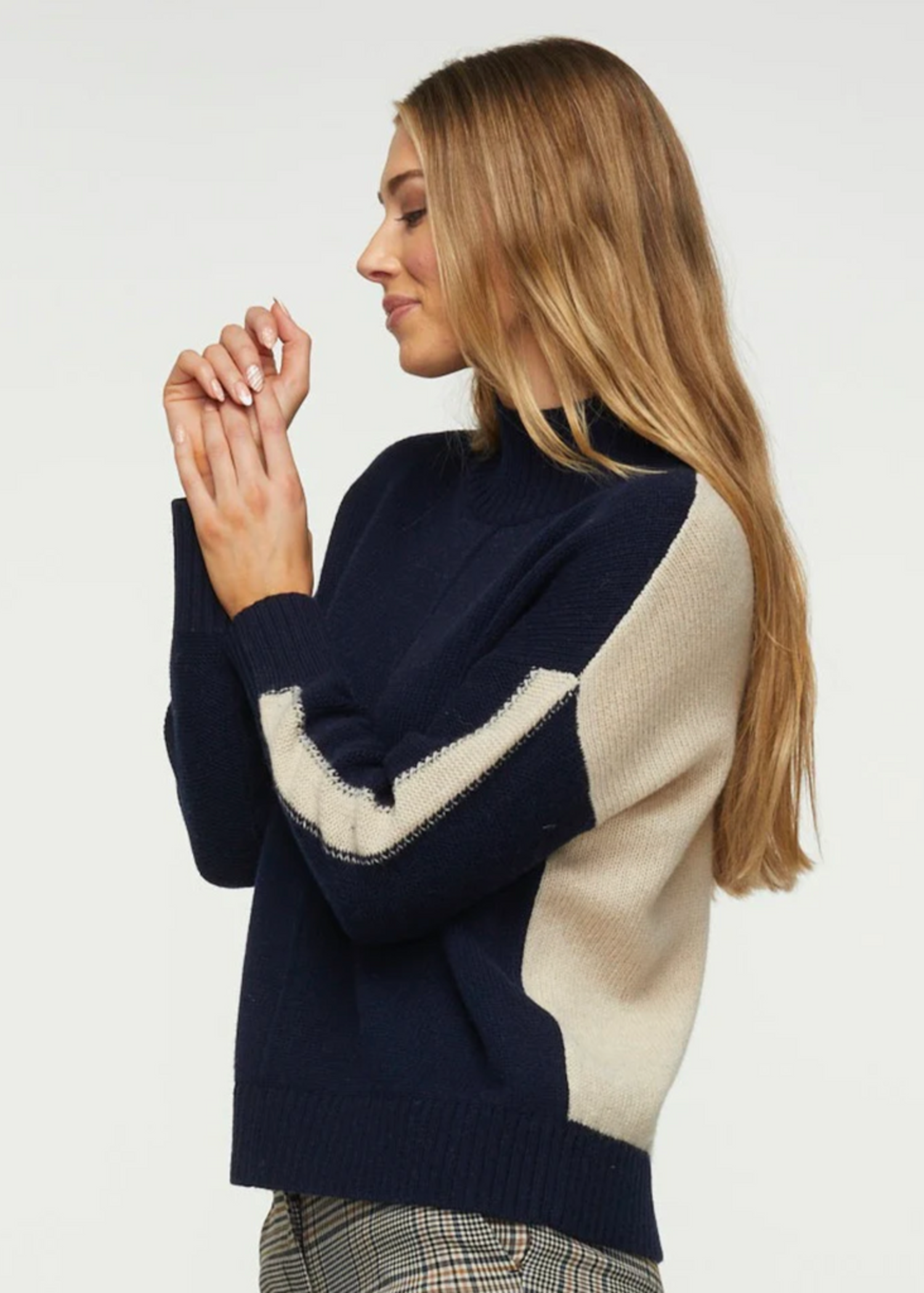 Zaket & Plover FINAL SALE! Colorblock Turtleneck Sweater