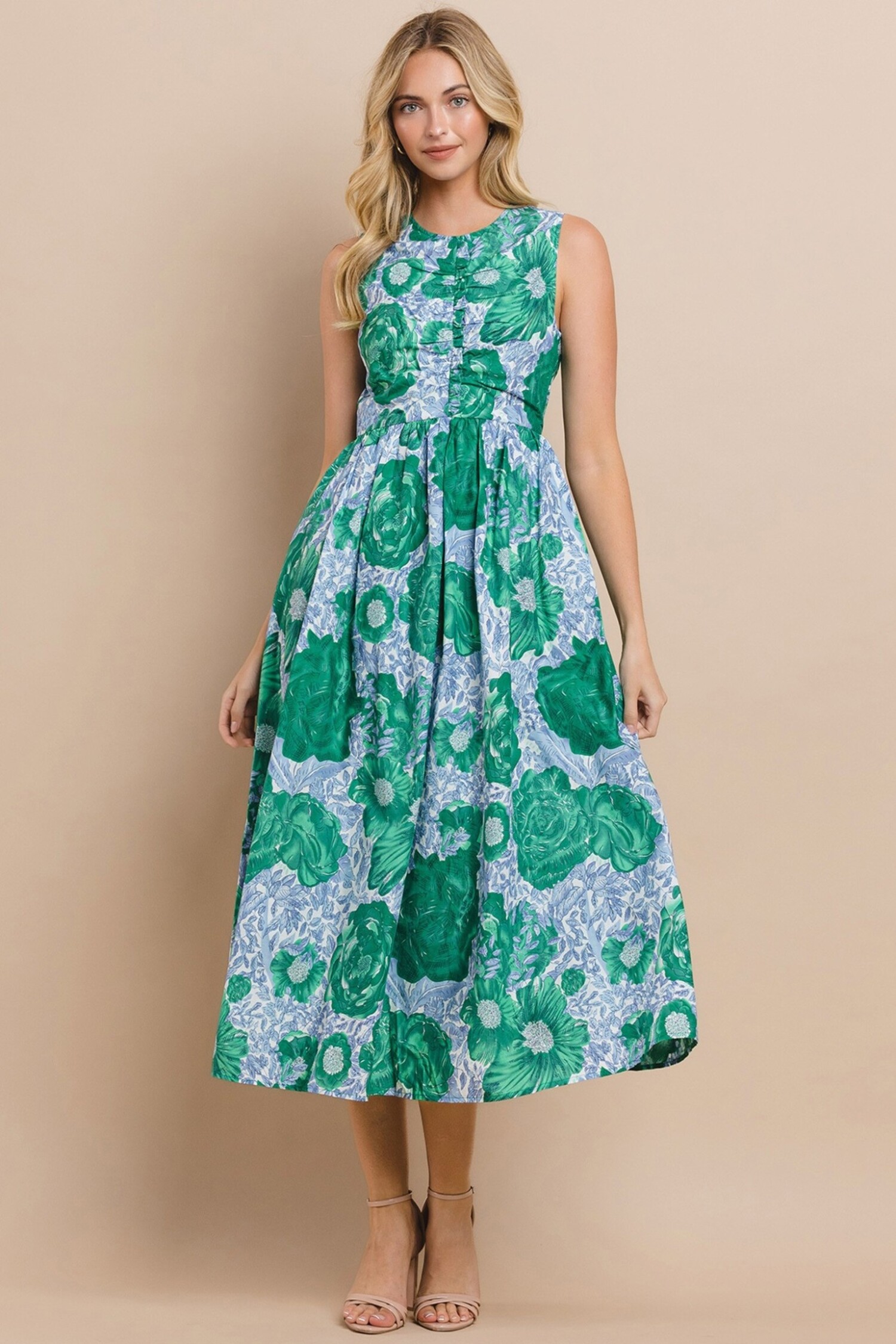 Mahalia Floral Sweetheart Ruffle Midi Dress – ASTR The Label