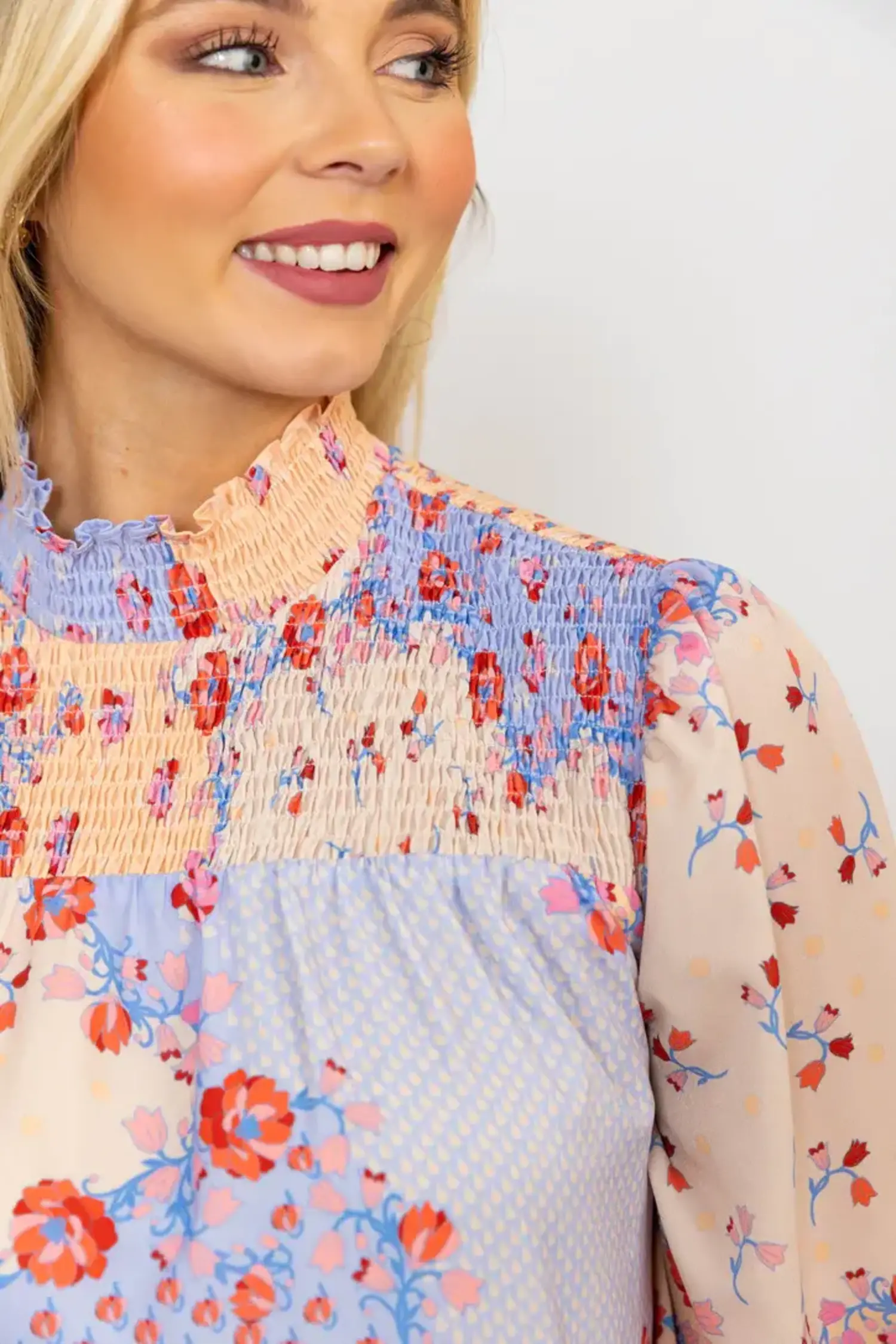 Heather floral cheap dress