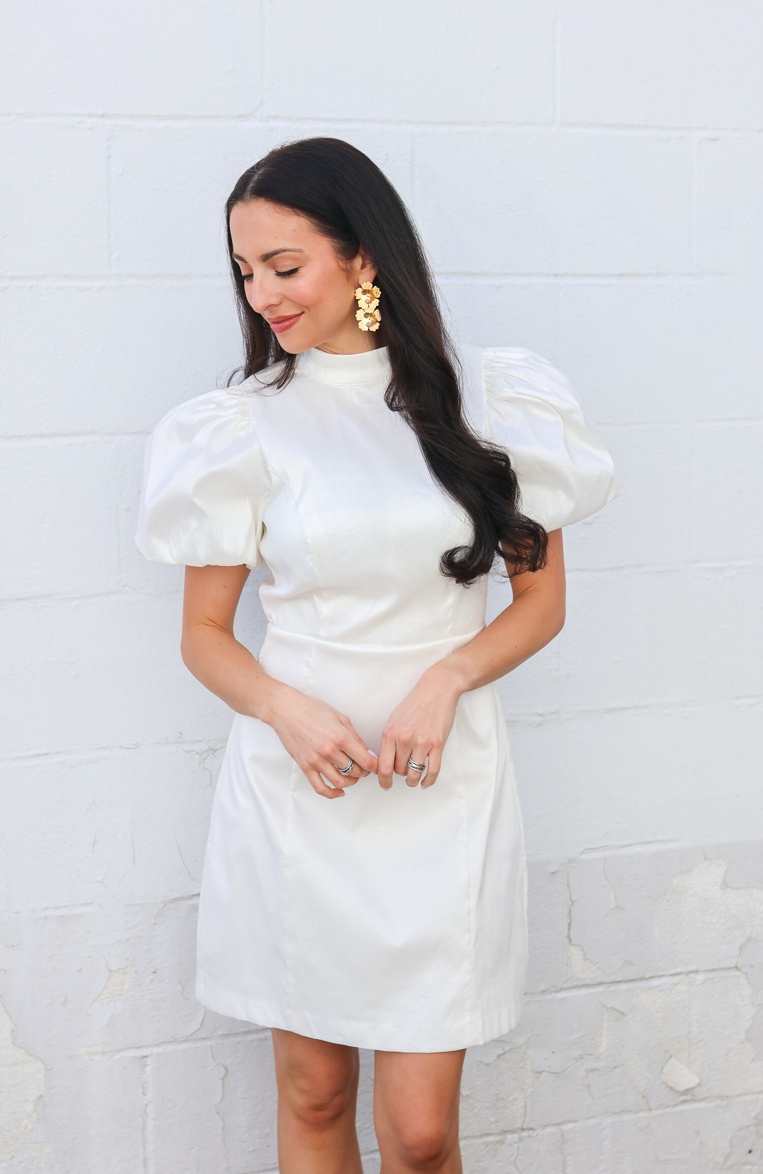Buy Ahi Clothing White Poplin Mini Dress online
