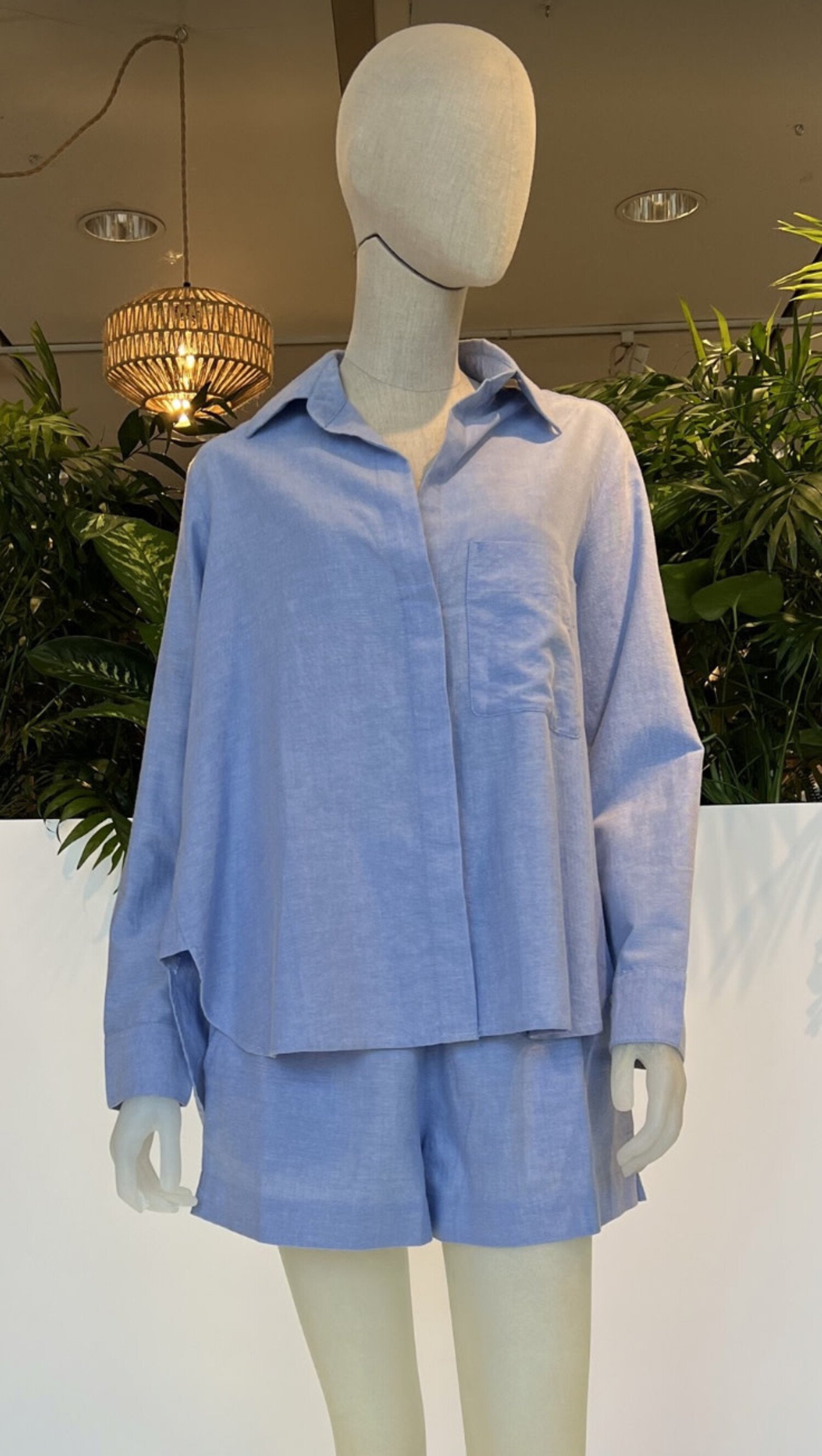 Chambray Shirt Blue  French Connection US
