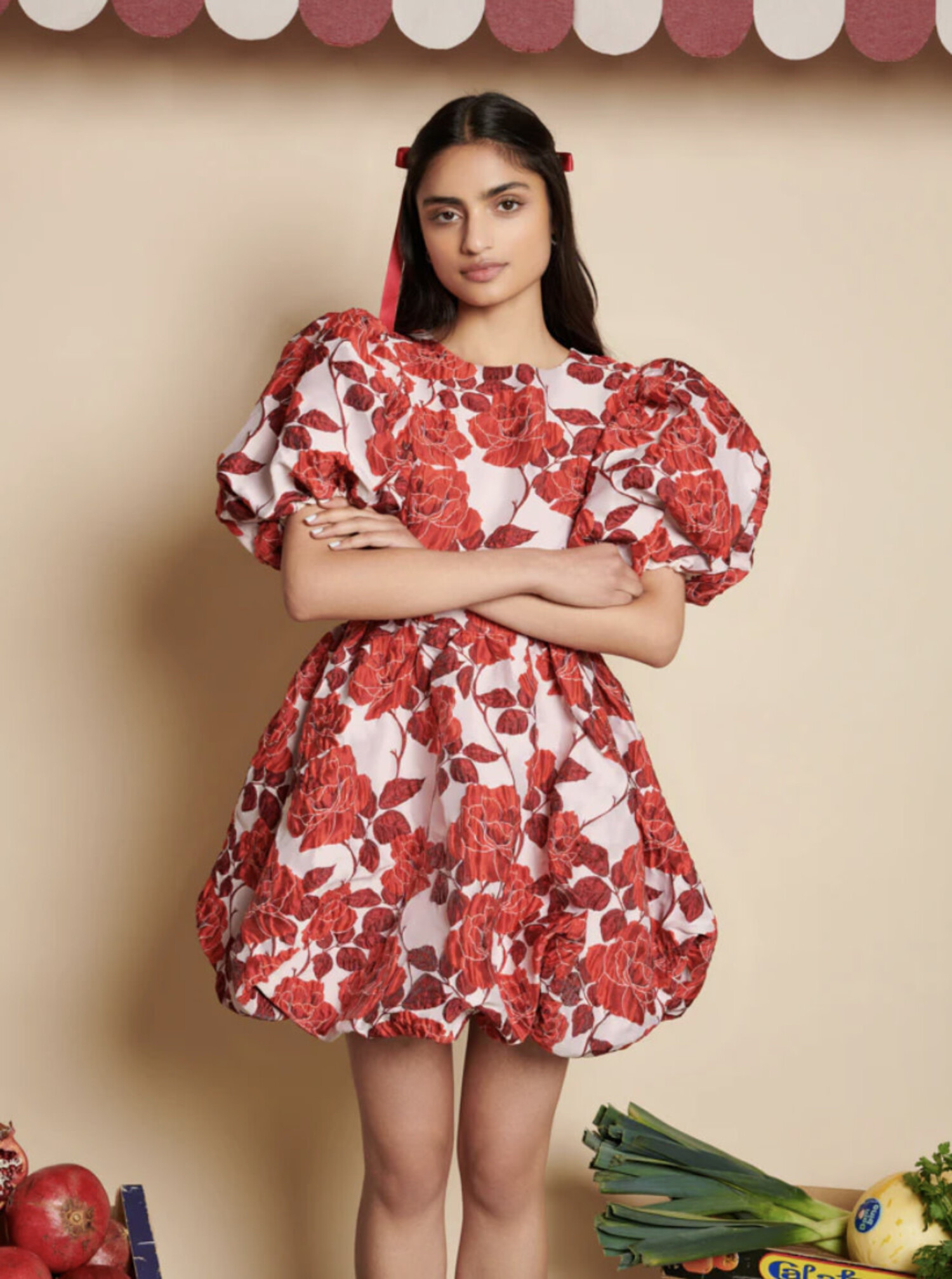 Wild Berry Jacquard Dress - Tulips in Little Rock