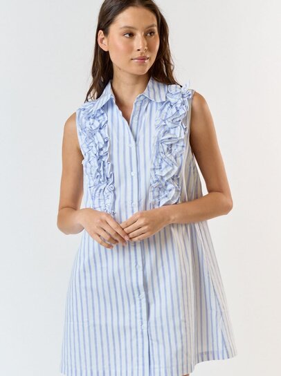 Alabama Elephant Striped Ruffle Dress main image 0