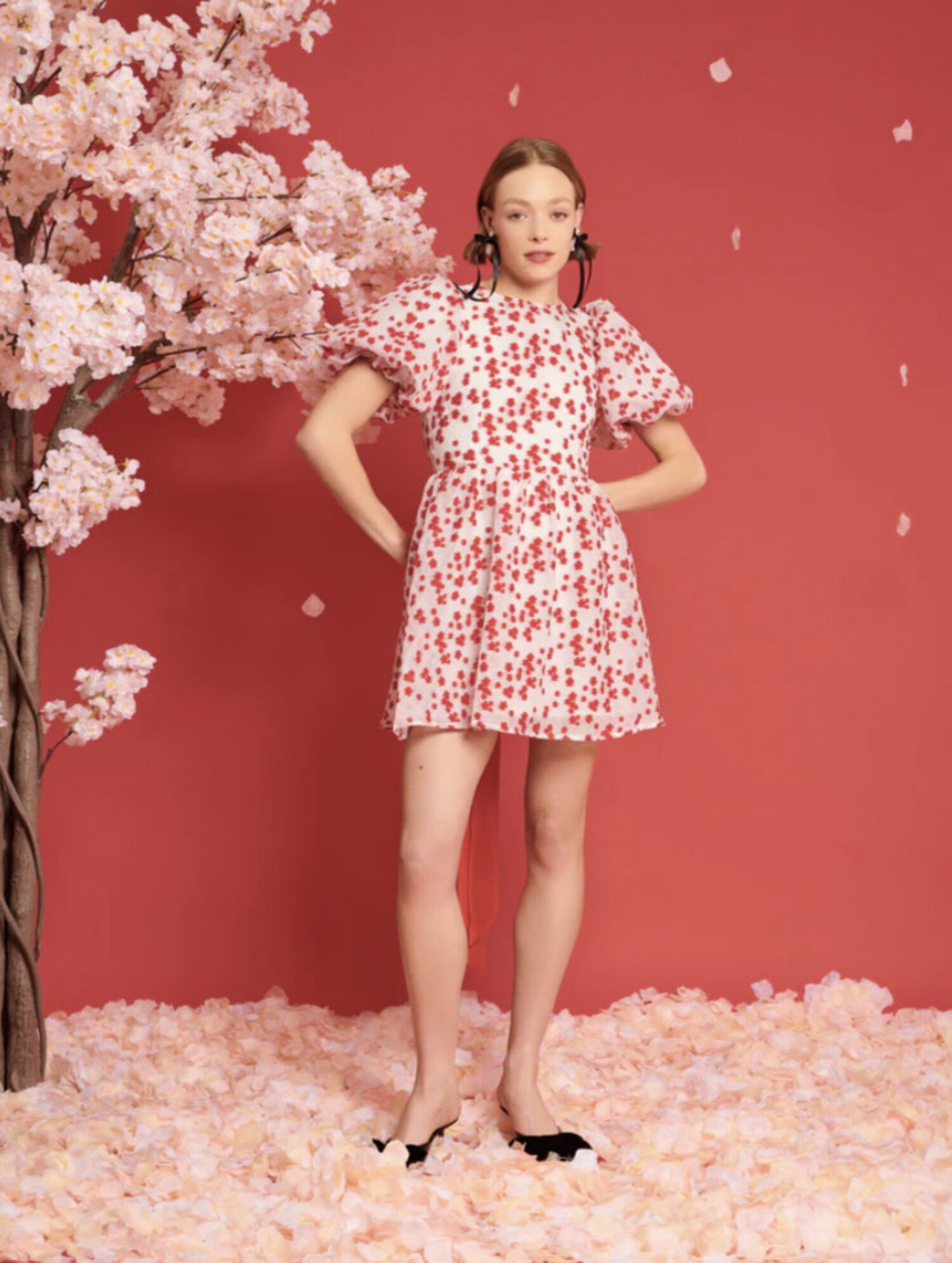 Sakura Jacquard Dress - Tulips in Little Rock