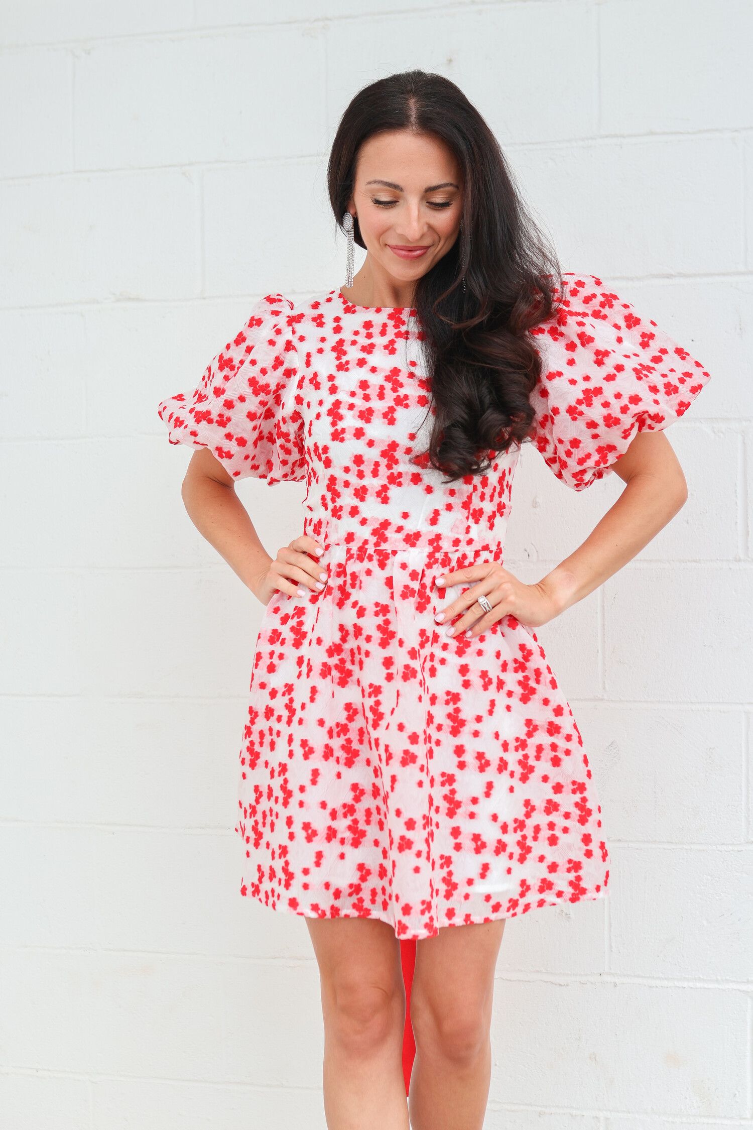 Sakura Jacquard Dress - Tulips in Little Rock Sakura Jacquard Dress - Tulips in Little Rock