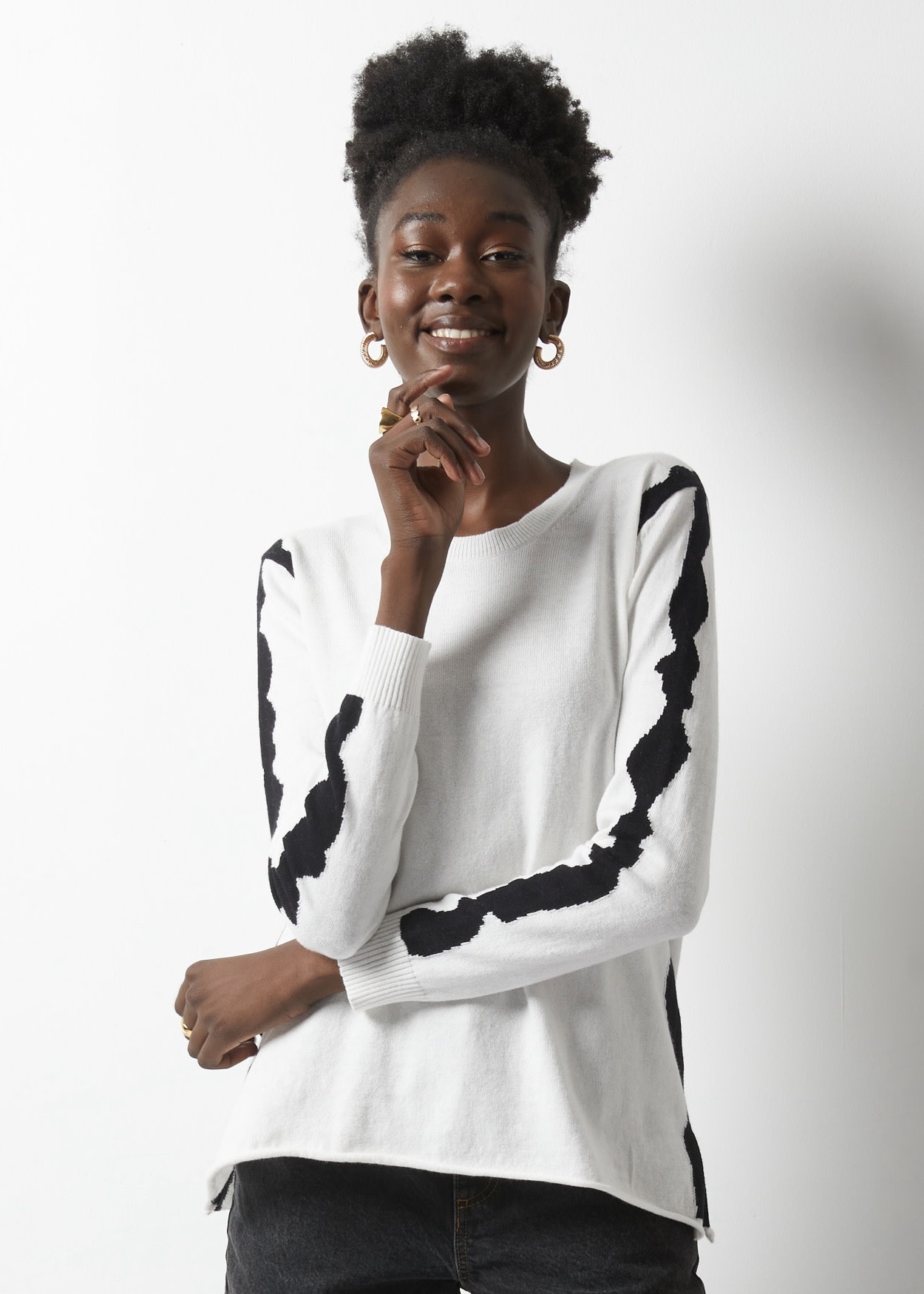 Zest Intarsia Sweater - Tulips in Little Rock Zest Intarsia Sweater - Tulips in Little Rock