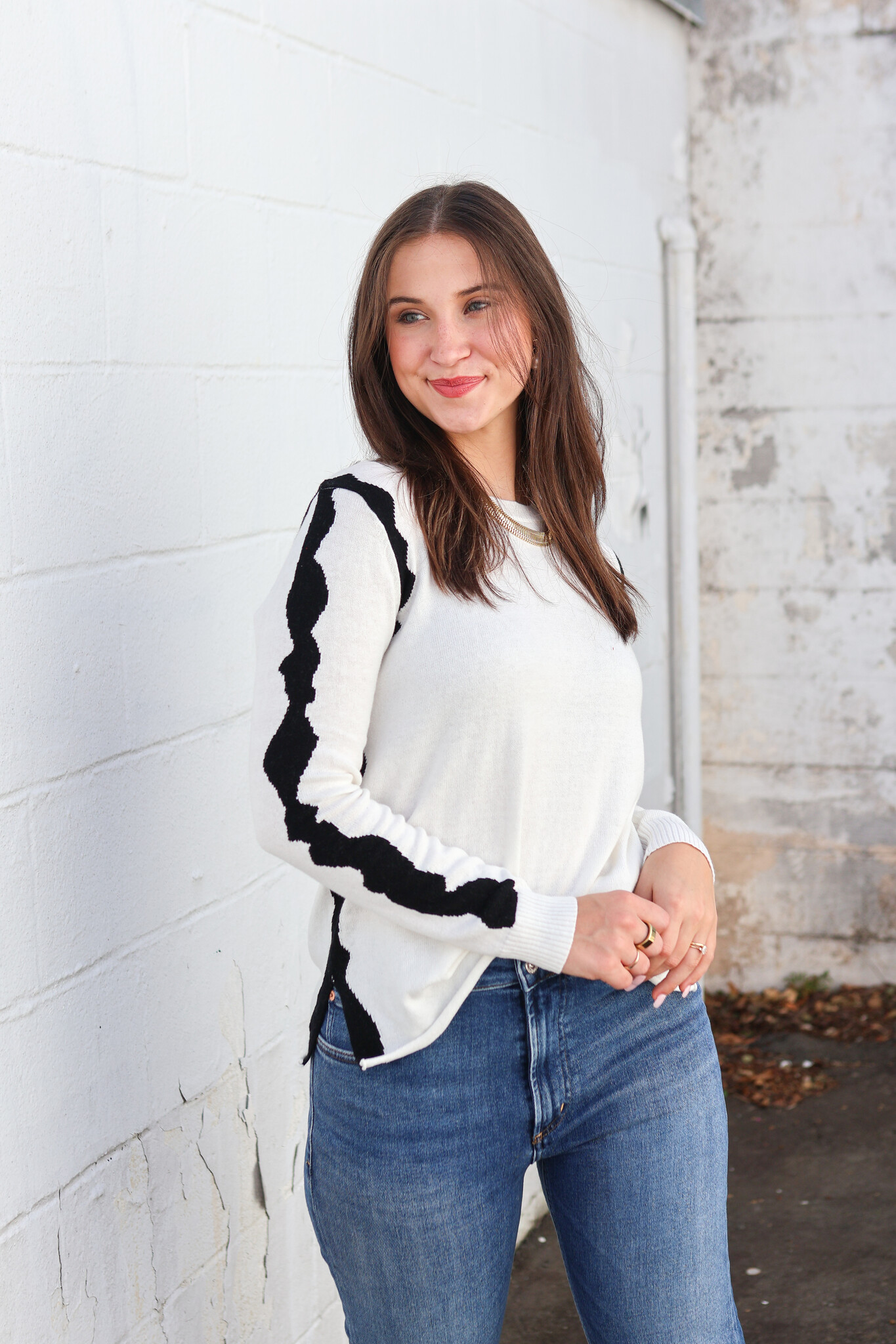 Zest Intarsia Sweater - Tulips in Little Rock Zest Intarsia Sweater - Tulips in Little Rock