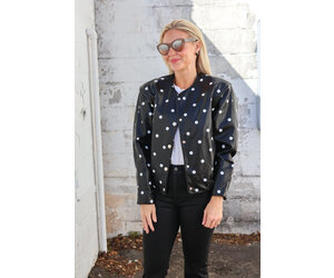 Sofia Polka Dot Jacket - Tulips in Little Rock Sofia Polka Dot Jacket - Tulips in Little Rock