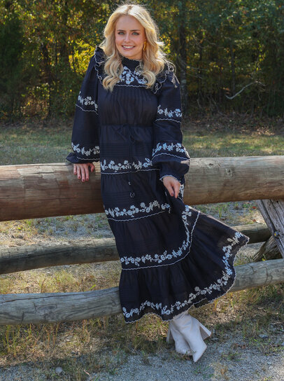 Tulip Shift Maxi Dress - Tulips in Little Rock 