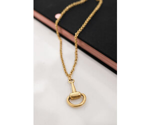 Horsebit Chain Necklace - Tulips in Little Rock Horsebit Chain Necklace - Tulips in Little Rock