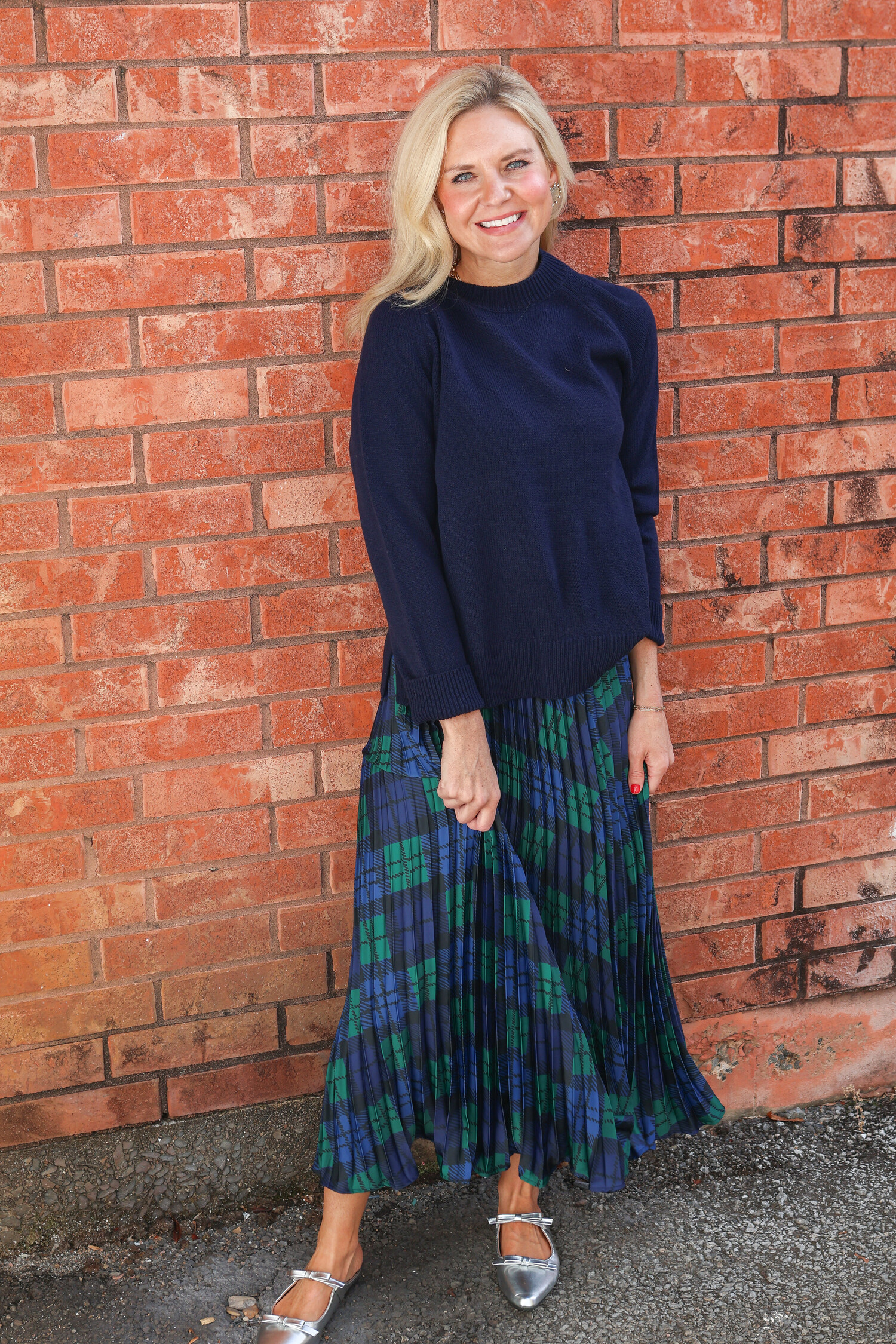 Blackwatch Dress + Sweater - Tulips in Little Rock