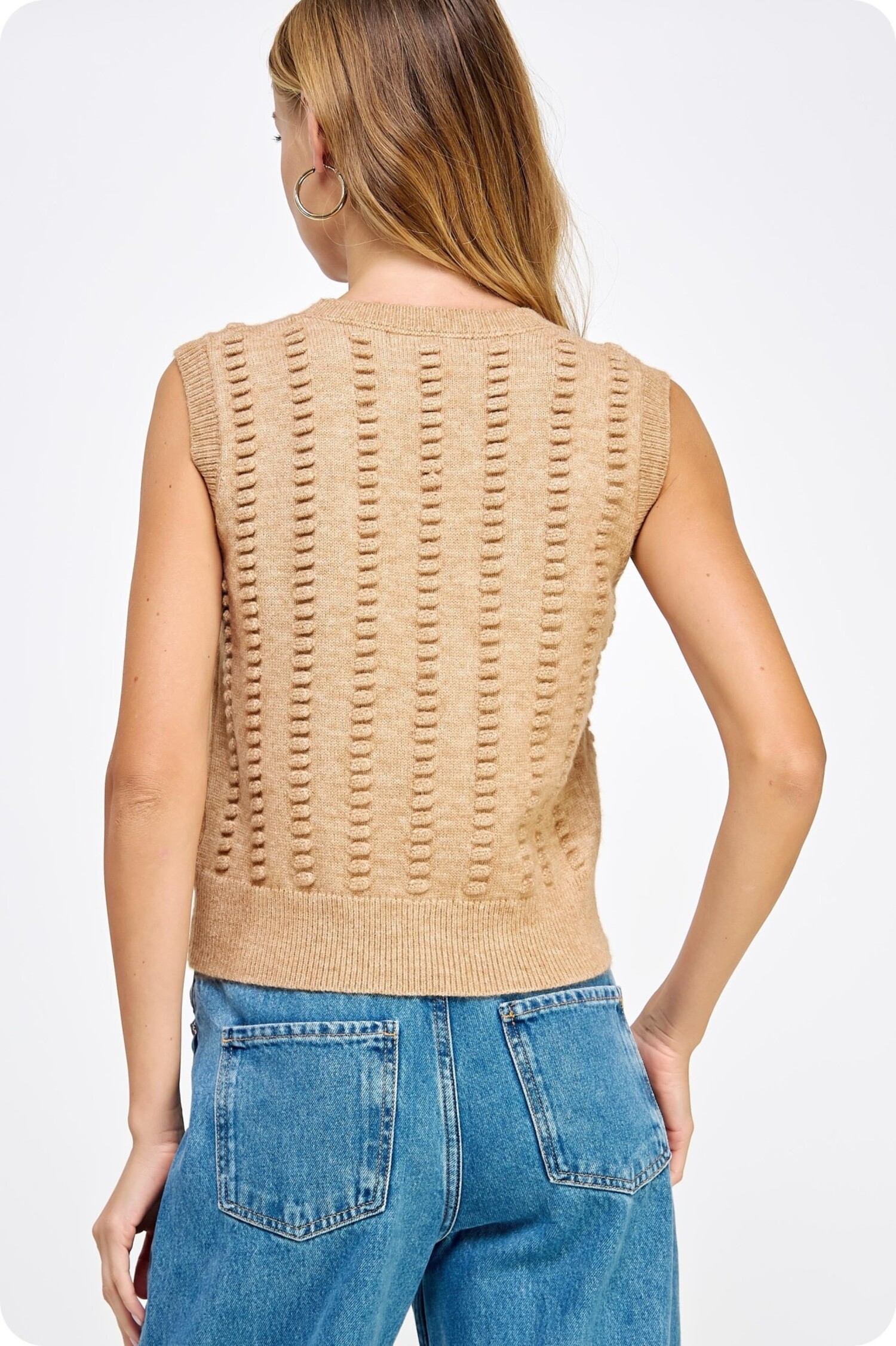 Peggy Faux Leather Sleeve Knit Top Peggy Faux Leather Sleeve Knit Top