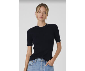 Mozza Short Sleeve Sweater - Tulips in Little Rock