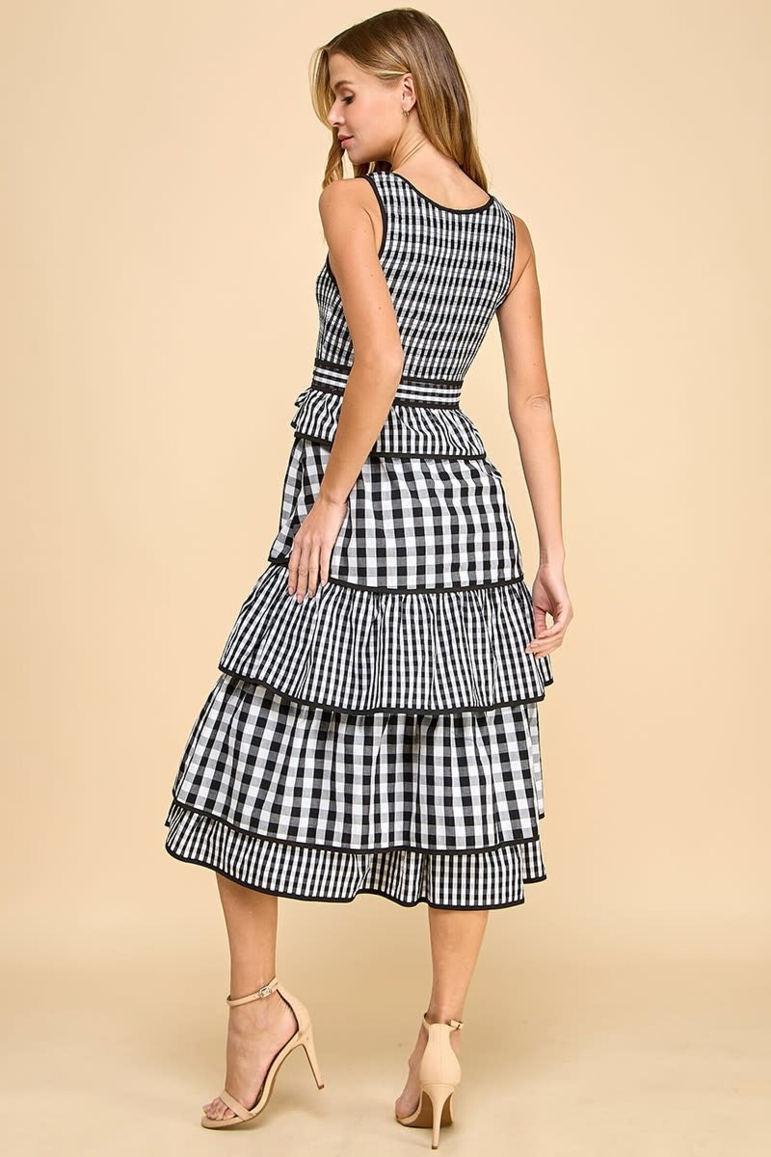 ワンピース melt the lady fleeting check dress melt the lady fleeting check dress white - メルカリ