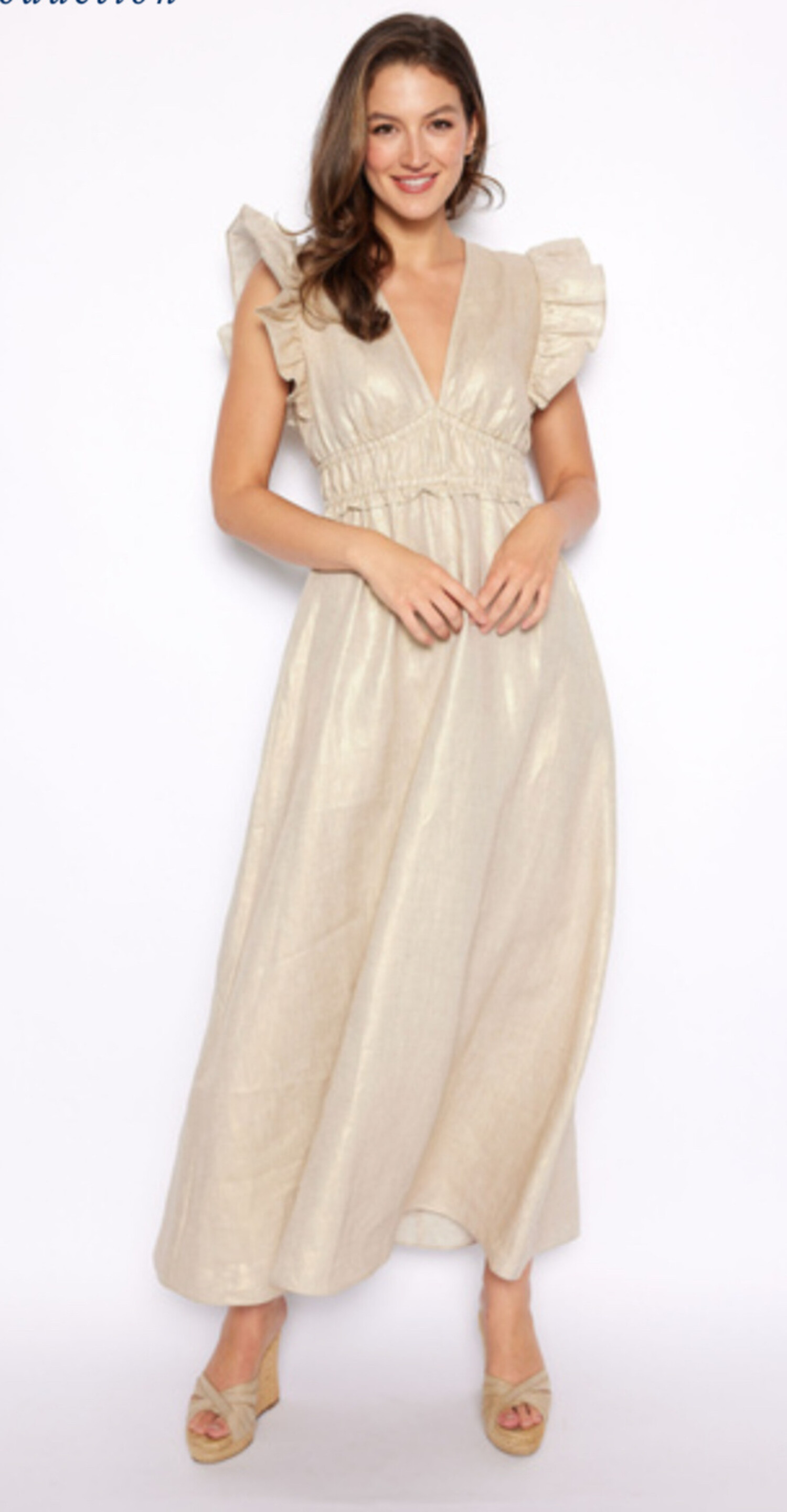 ワンピース MexiPa \"Lamb Deep Vneck Maxi Parker\" MexiPa（メキパ）の「【MEXIPA/メキパ】Lamb DeepVneck Mexican