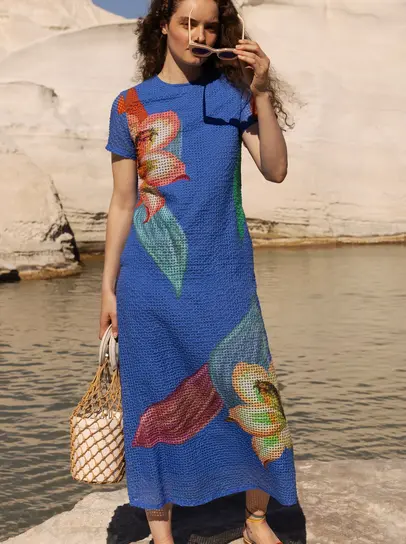 Pacifica Yoke Dress - Tulips in Little Rock Pacifica Yoke Dress - Tulips in Little Rock