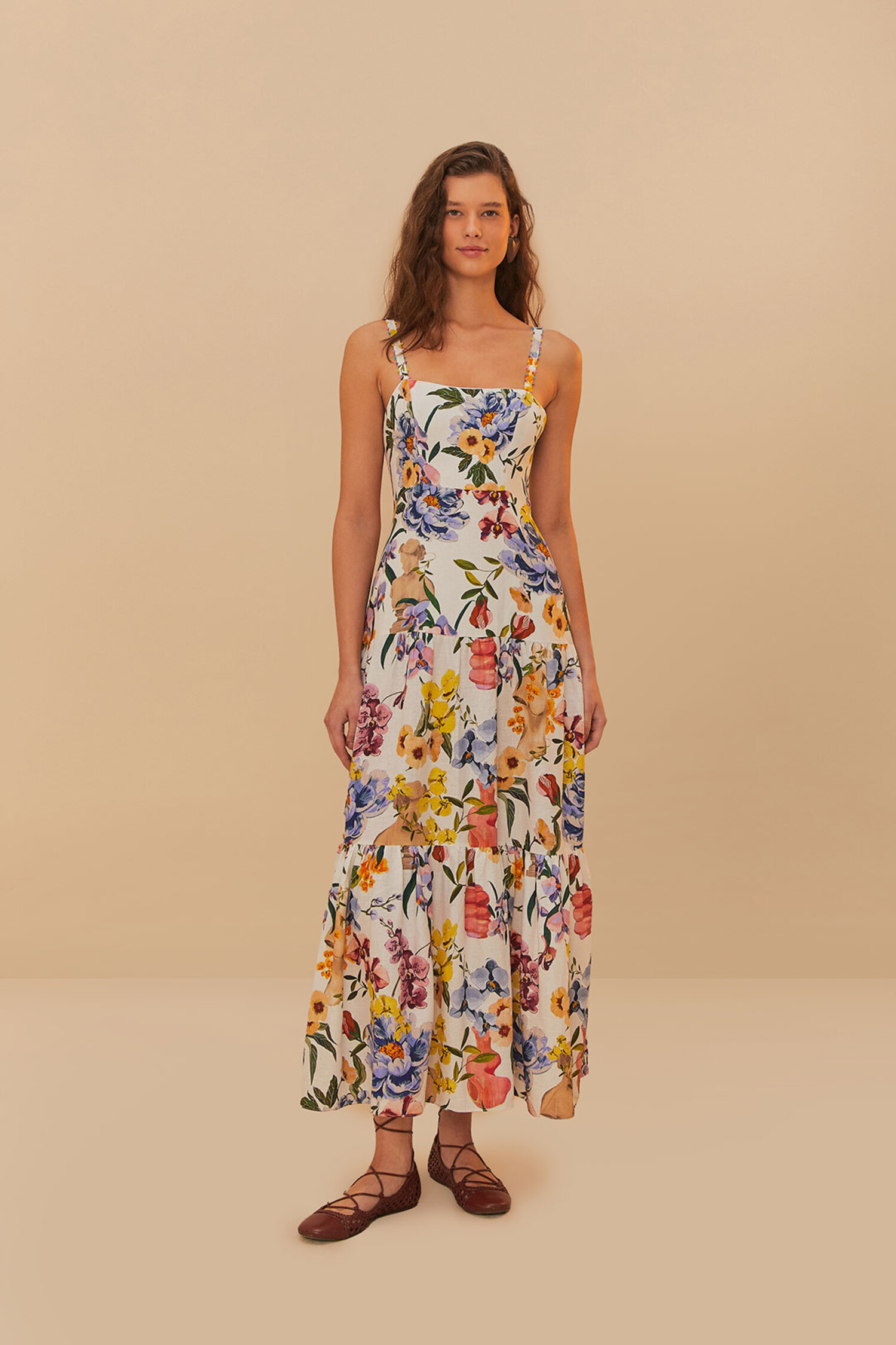 Greek Garden Maxi Dress - Tulips in Little Rock