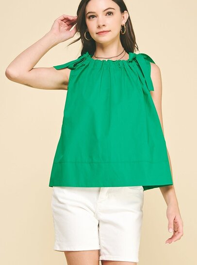 Tulip Cooper Womens  Cotton Top in Ticking Stripe