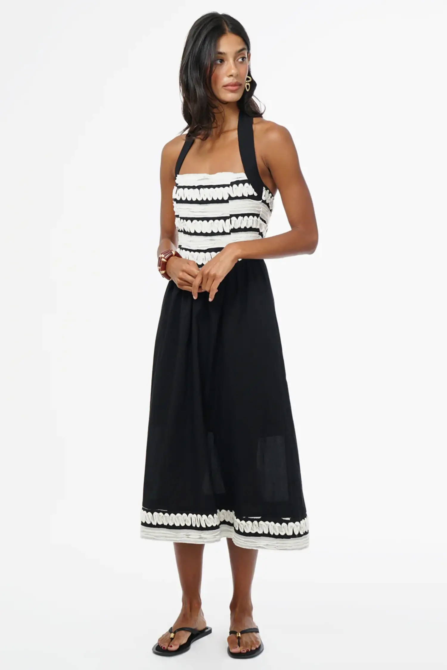 Fernanda Halter Dress - Tulips in Little Rock