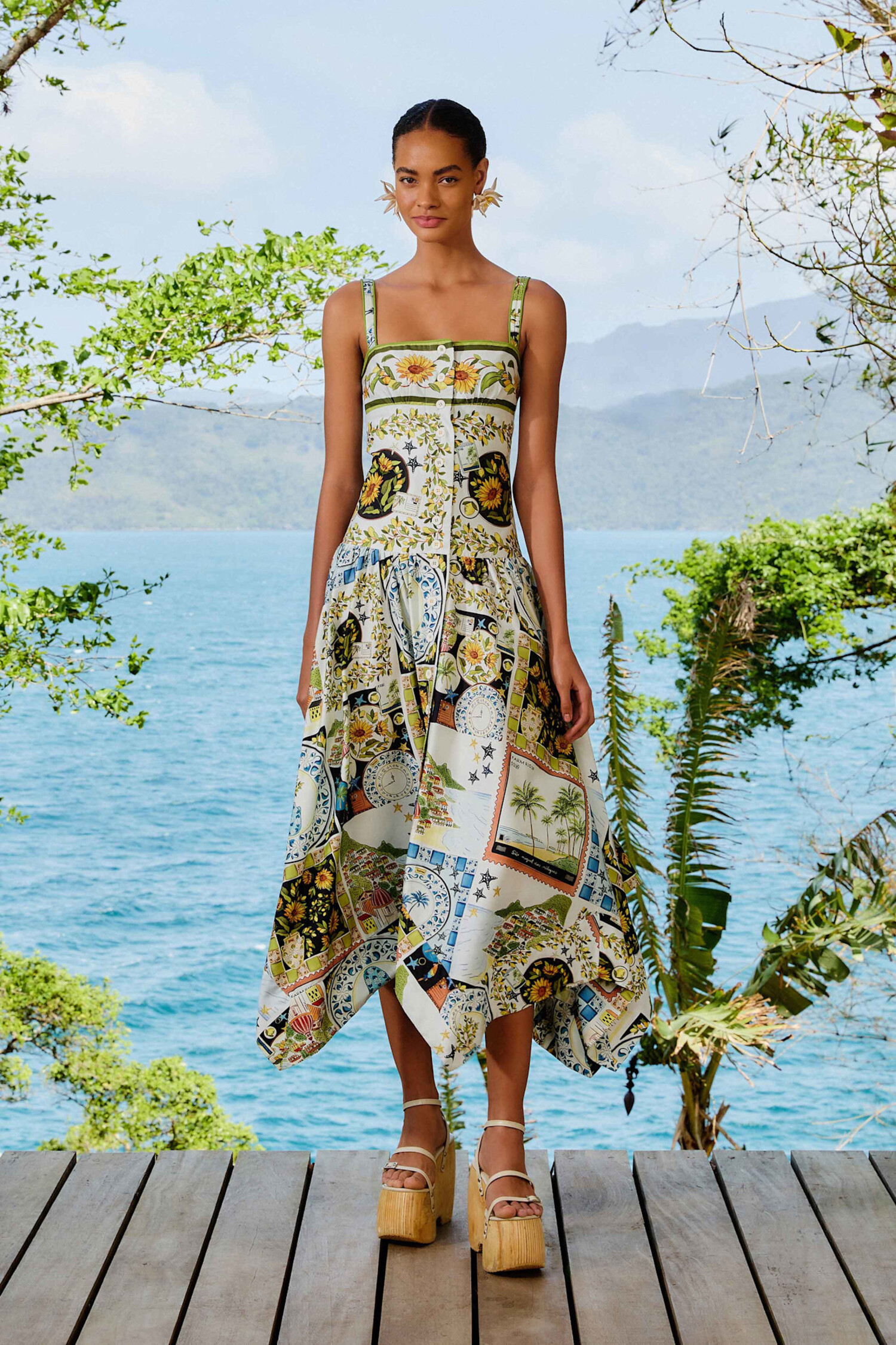 Latin Trip Midi Dress - Tulips in Little Rock