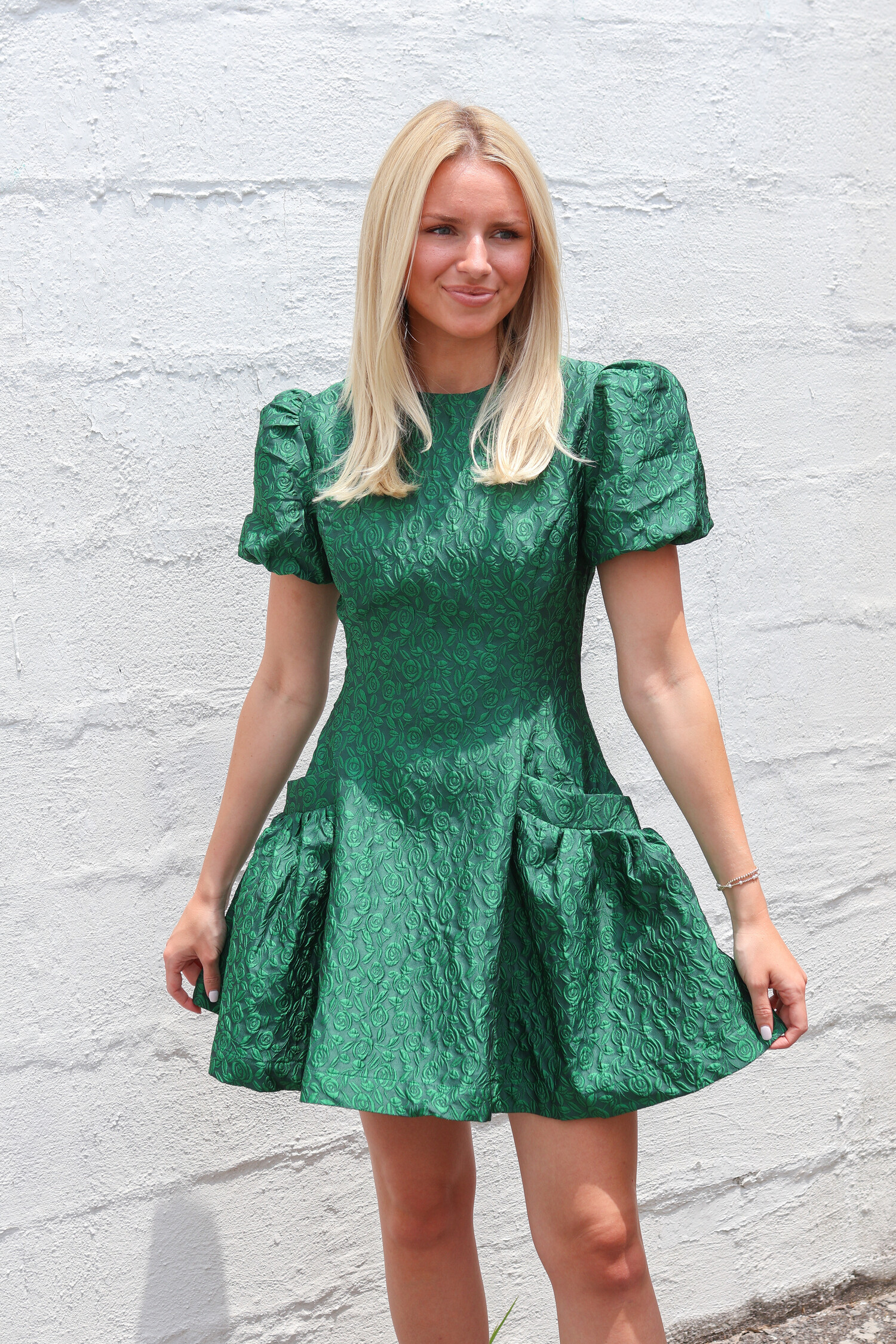 Trillium Jacquard Dress - Tulips in Little Rock