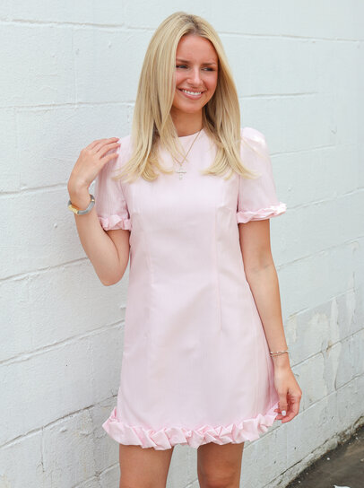 トップス sister jane/MedallionRose TulleMiniDress Sister Jane Dream Rose Finch Tulle Midi Dress in Pink | Lyst